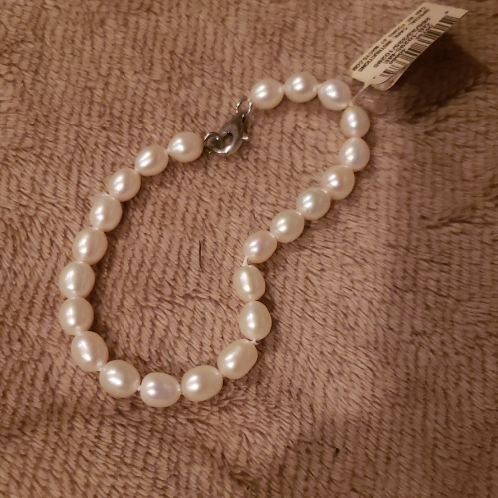 Cultured pearl braclet